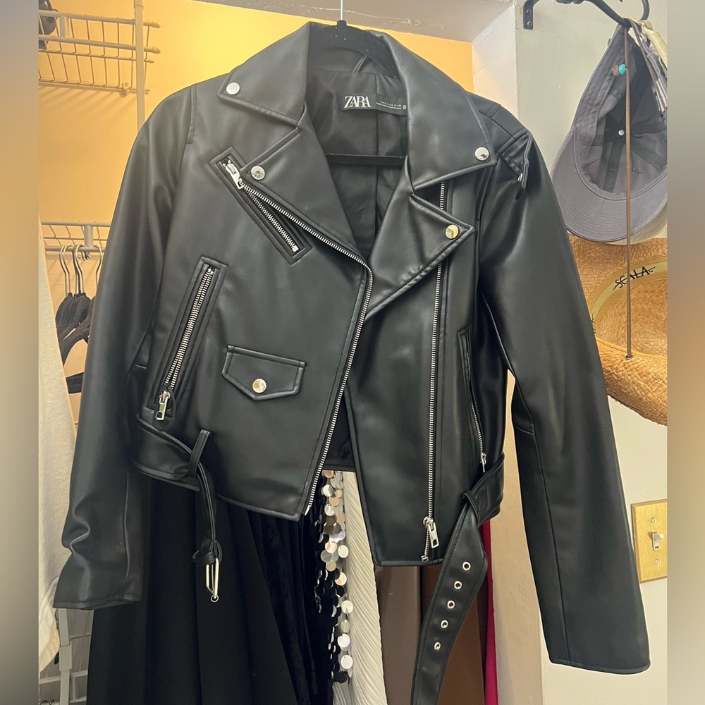 Zara leather jacket